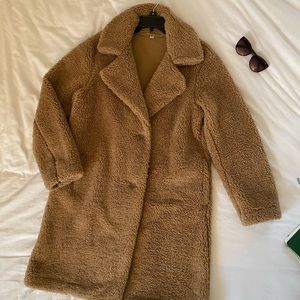 UNIQLO Faux Shearling Teddy Coat